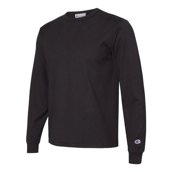 Champion Garment-Dyed Long Sleeve T-Shirt - Champion Garment-Dyed Long Sleeve T-Shirt - Image 2 of 18