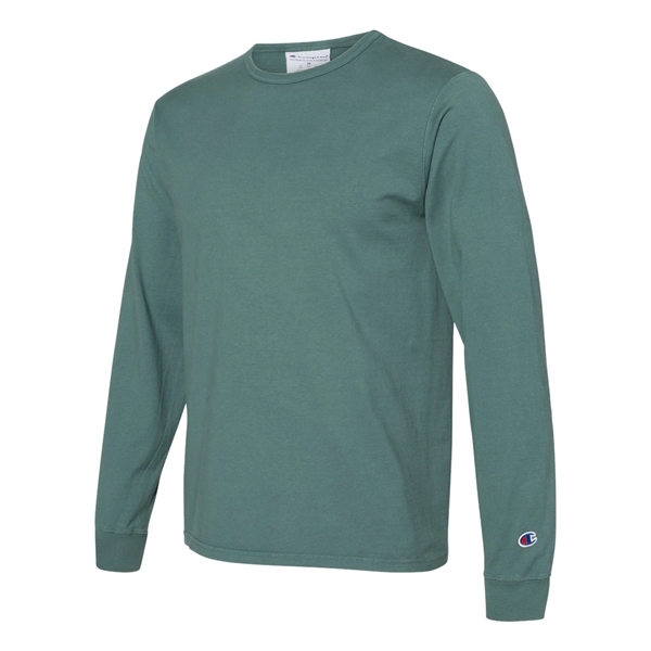 Champion Garment-Dyed Long Sleeve T-Shirt - Champion Garment-Dyed Long Sleeve T-Shirt - Image 5 of 18