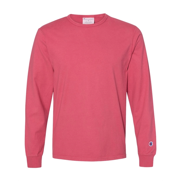 Champion Garment-Dyed Long Sleeve T-Shirt - Champion Garment-Dyed Long Sleeve T-Shirt - Image 7 of 18