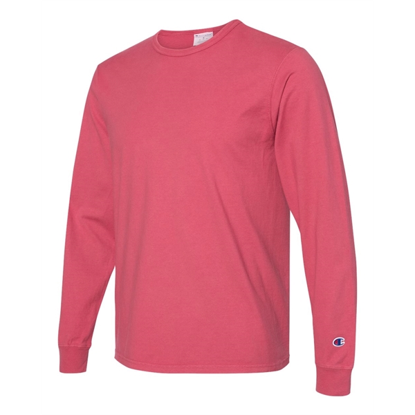 Champion Garment-Dyed Long Sleeve T-Shirt - Champion Garment-Dyed Long Sleeve T-Shirt - Image 8 of 18