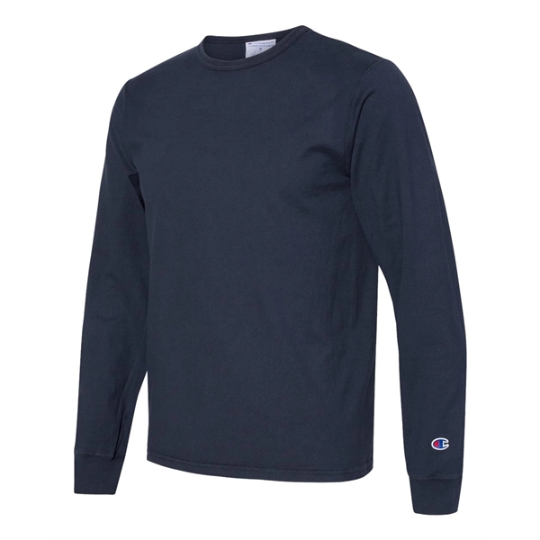 Champion Garment-Dyed Long Sleeve T-Shirt - Champion Garment-Dyed Long Sleeve T-Shirt - Image 11 of 18