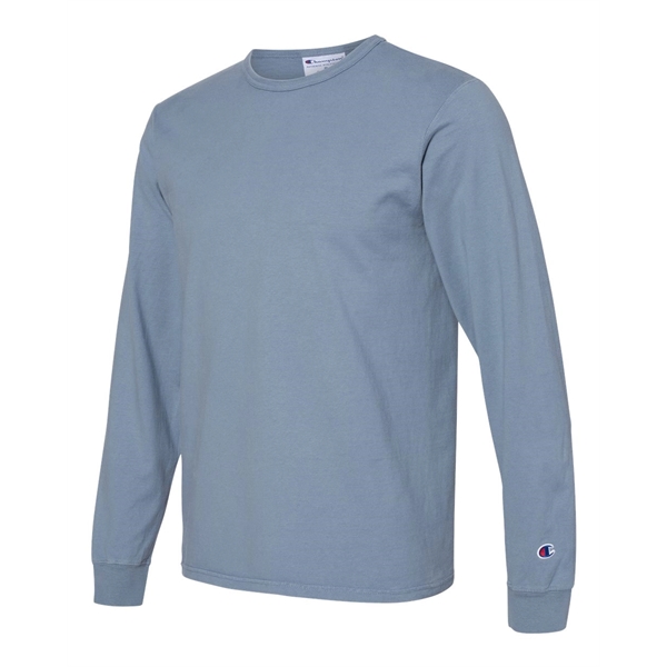 Champion Garment-Dyed Long Sleeve T-Shirt - Champion Garment-Dyed Long Sleeve T-Shirt - Image 14 of 18