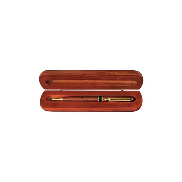 6 3/4" x 2 1/8" Rosewood Single Pen Case - 6 3/4" x 2 1/8" Rosewood Single Pen Case - Image 0 of 0