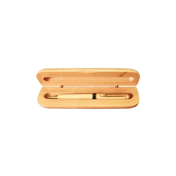 6 3/4" x 2 1/8" Maple Single Pen Case - 6 3/4" x 2 1/8" Maple Single Pen Case - Image 0 of 0