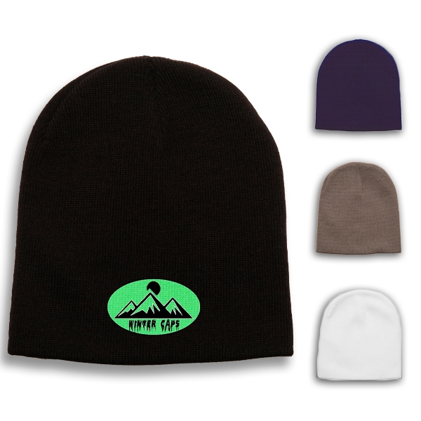 Knit Beanie w/ Custom Embroidery - Knit Beanie w/ Custom Embroidery - Image 0 of 3