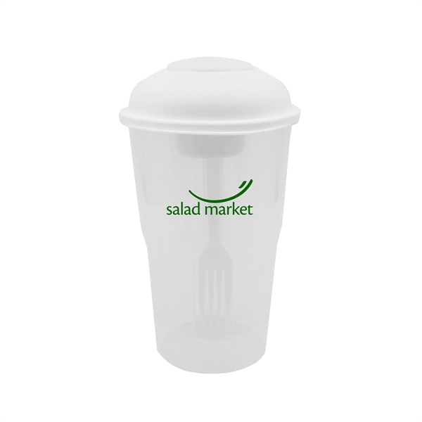 Customized Salad Shakers with Fork and Dressing Container, Household