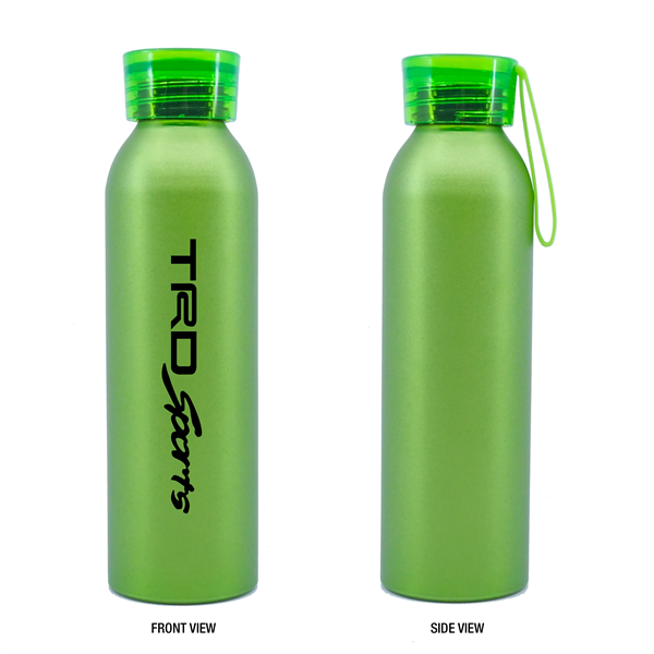 20oz. Aluminum Bottle with Silicone Carrying Strap - 20oz. Aluminum Bottle with Silicone Carrying Strap - Image 2 of 7