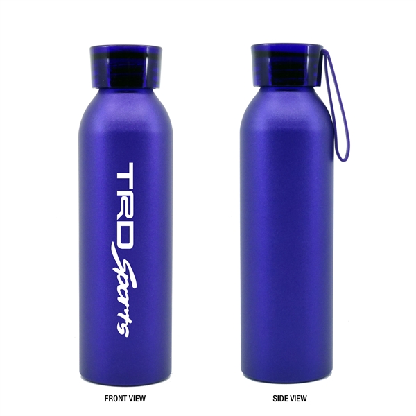 20oz. Aluminum Bottle with Silicone Carrying Strap - 20oz. Aluminum Bottle with Silicone Carrying Strap - Image 4 of 7