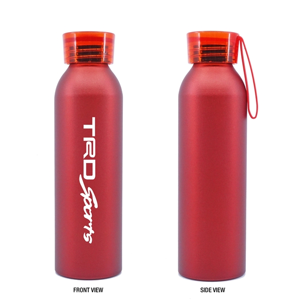 20oz. Aluminum Bottle with Silicone Carrying Strap - 20oz. Aluminum Bottle with Silicone Carrying Strap - Image 5 of 7