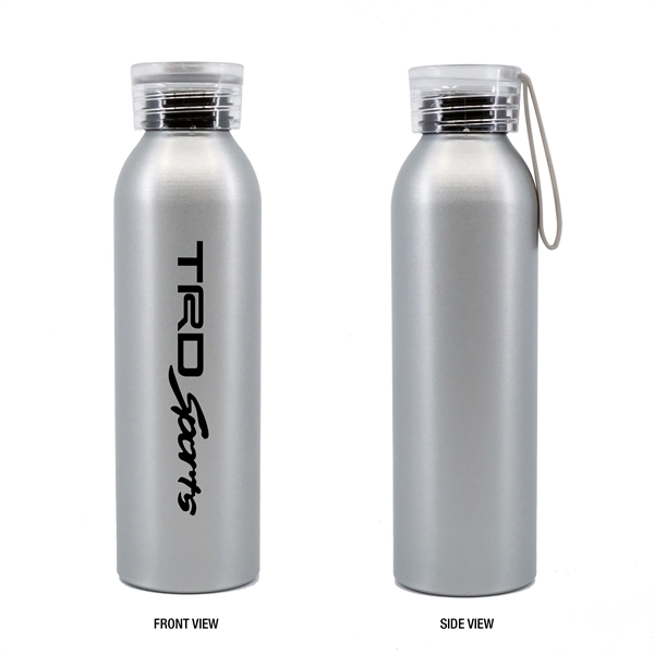 20oz. Aluminum Bottle with Silicone Carrying Strap - 20oz. Aluminum Bottle with Silicone Carrying Strap - Image 6 of 7