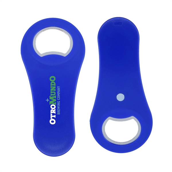 Rounded Bottle Opener with Magnet - Rounded Bottle Opener with Magnet - Image 1 of 14