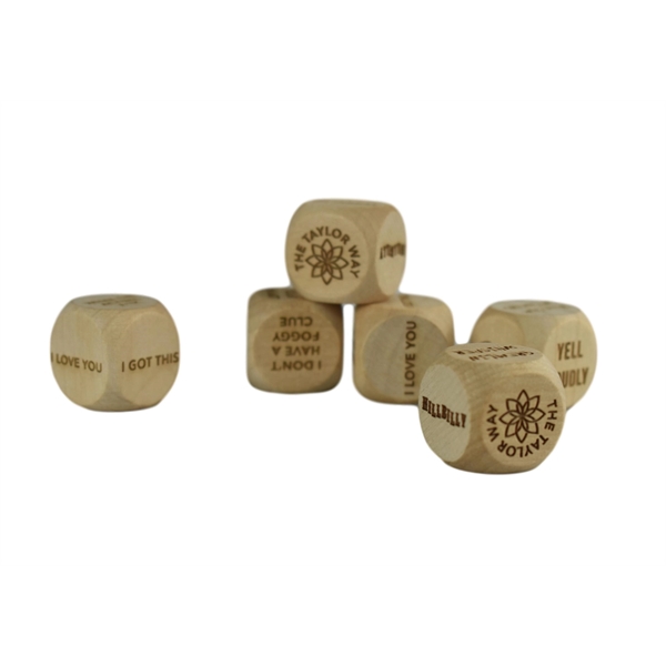 Custom Wood Dice - Size 50mm - Custom Wood Dice - Size 50mm - Image 2 of 2