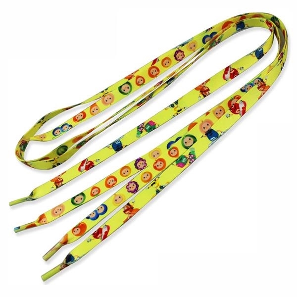 3/8" Dye Sublimated Waffle Weave Shoelaces - 3/8" Dye Sublimated Waffle Weave Shoelaces - Image 1 of 1
