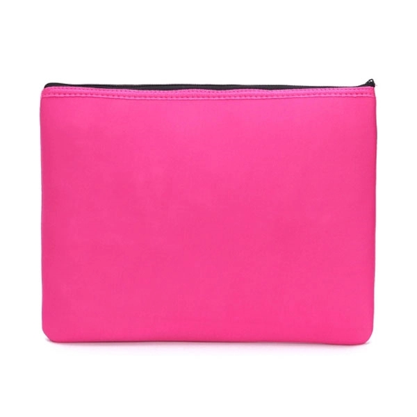 Neoprene Zipper Cosmetic Pouch - Neoprene Zipper Cosmetic Pouch - Image 1 of 8