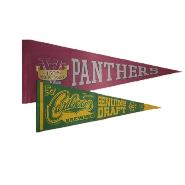 Custom Full Color Felt Triangle Pennant Flags - Custom Full Color Felt Triangle Pennant Flags - Image 2 of 2