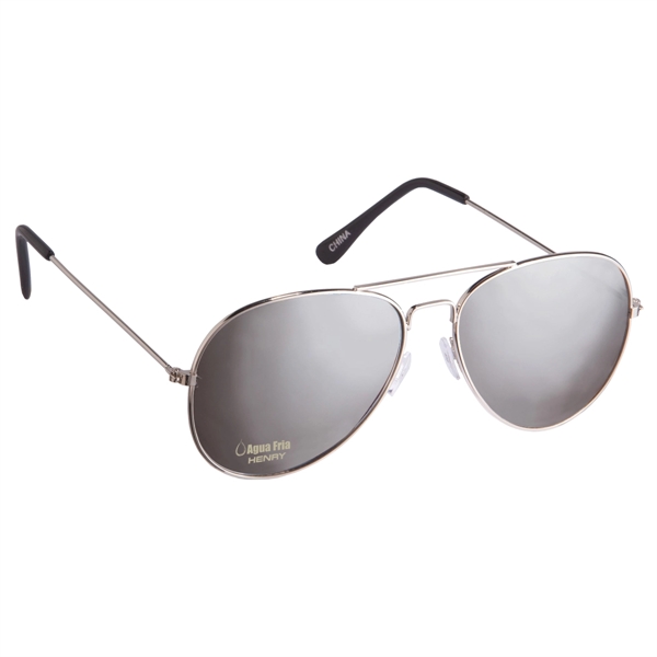 Color Mirrored Aviator Sunglasses