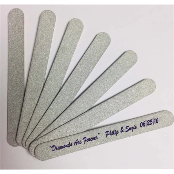 Silver Glitter Sparkle on Regular Emery board - Silver Glitter Sparkle on Regular Emery board - Image 0 of 1