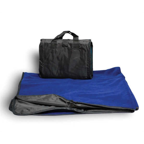 50" X 60" Reversible Fold up Picnic Blanket w/ Carry bag - 50" X 60" Reversible Fold up Picnic Blanket w/ Carry bag - Image 5 of 10