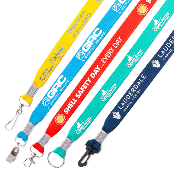 Flat Polyester Lanyard - Flat Polyester Lanyard - Image 0 of 18