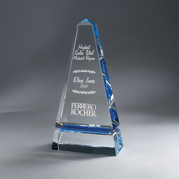Clear Monolith with Blue Insert