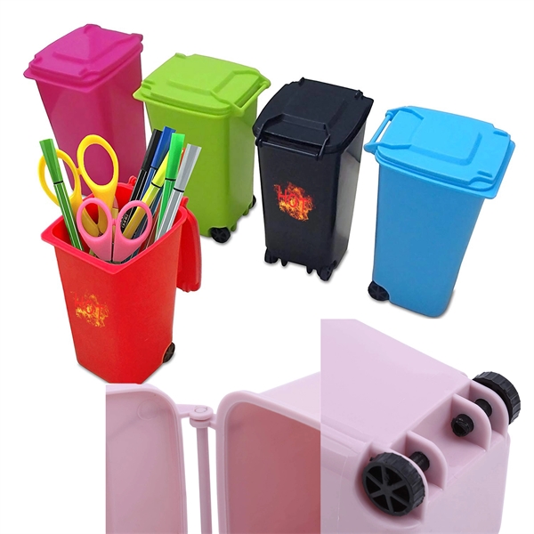 Mini Trash & Recycle Bin Pencil Holders
