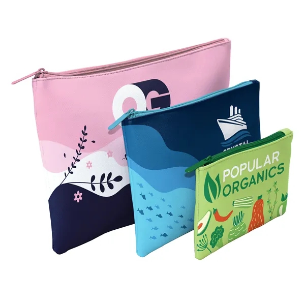 LVL Vegan Leather Small Flat Pouch - LVL Vegan Leather Small Flat Pouch - Image 1 of 5