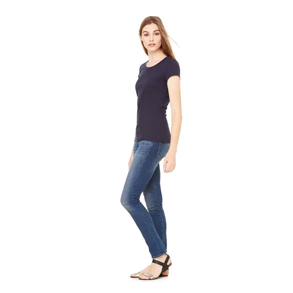 Women's Sheer Mini Rib Short Sleeve Tee - Women's Sheer Mini Rib Short Sleeve Tee - Image 0 of 0