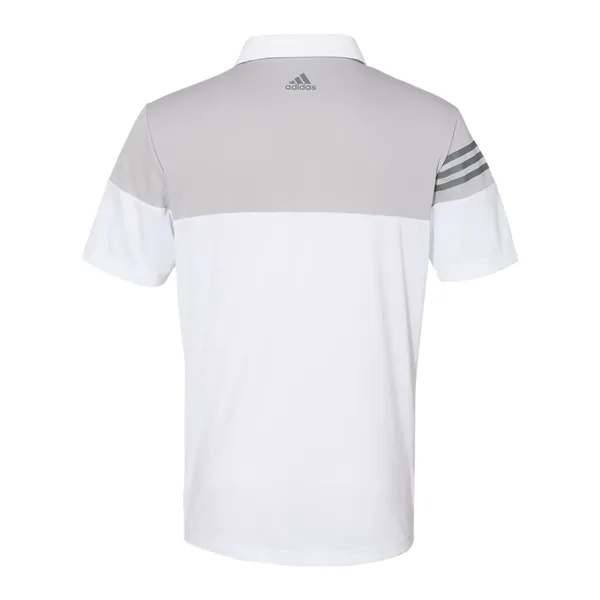 Adidas Heathered 3-Stripes Colorblocked Polo - Adidas Heathered 3-Stripes Colorblocked Polo - Image 26 of 31