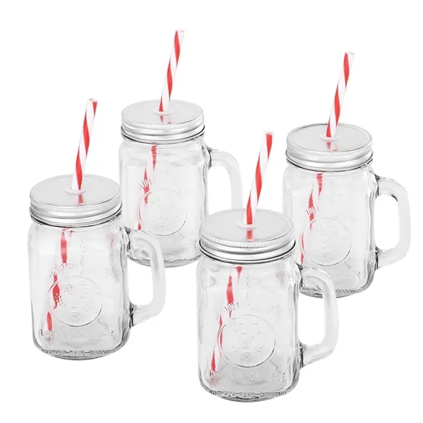 Mason Jar Mugs with Handle - Mason Jar Mugs with Handle - Image 2 of 3