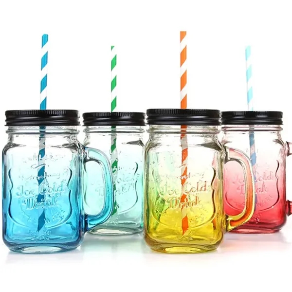 Mason Jar Mugs with Handle - Mason Jar Mugs with Handle - Image 3 of 3