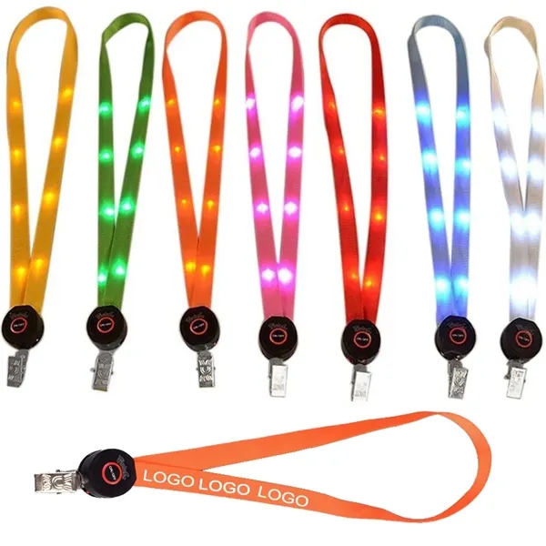 LED Neck Strap Lanyard - LED Neck Strap Lanyard - Image 0 of 3