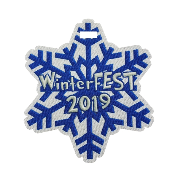 1 Side 4CP Dye Sub Fabric Holiday Ornaments - 1 Side 4CP Dye Sub Fabric Holiday Ornaments - Image 1 of 4