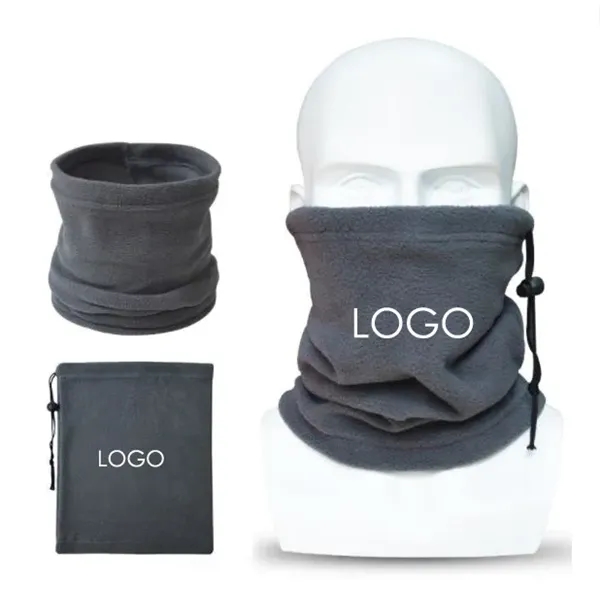 Polar Fleece Multi-Functional Neck Warmer Scarf - Polar Fleece Multi-Functional Neck Warmer Scarf - Image 0 of 6
