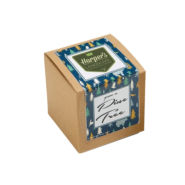 Pine Tree Seed Growables Planter in Kraft Gift Box - Pine Tree Seed Growables Planter in Kraft Gift Box - Image 1 of 3
