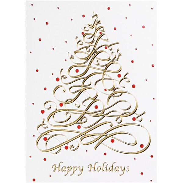 Classic Modern Tree Holiday Greeting Card - Classic Modern Tree Holiday Greeting Card - Image 0 of 2