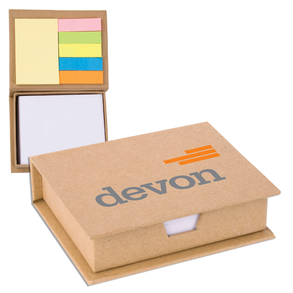 Eco-Recycled Memo Case with Sticky Notes - Eco-Recycled Memo Case with Sticky Notes - Image 0 of 0