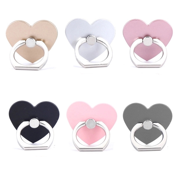 Heart shape Cell Phone Ring stand grip holder - Heart shape Cell Phone Ring stand grip holder - Image 0 of 2