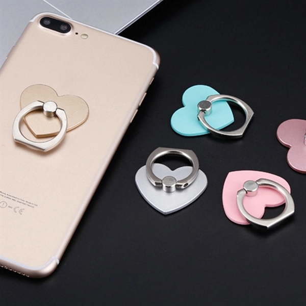 Heart shape Cell Phone Ring stand grip holder - Heart shape Cell Phone Ring stand grip holder - Image 1 of 2