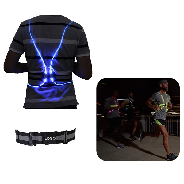 Flashing Reflective Running Vest - Flashing Reflective Running Vest - Image 0 of 3