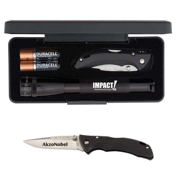 AA LED Mini Maglite® with Buck Bantam BBW Knife