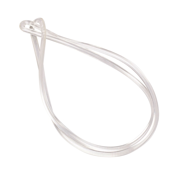 9 inch Clear Plastic Bag Tag Loops - 9 inch Clear Plastic Bag Tag Loops - Image 0 of 0