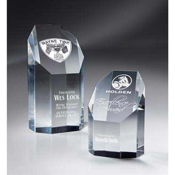 Optic Crystal Wide Octagon Tower