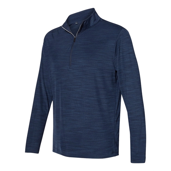 Adidas Lightweight Melange Quarter-Zip Pullover - Adidas Lightweight Melange Quarter-Zip Pullover - Image 7 of 15