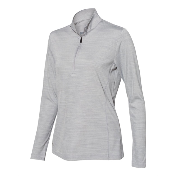 Adidas Women's Lightweight Melange Quarter-Zip Pullover - Adidas Women's Lightweight Melange Quarter-Zip Pullover - Image 7 of 15