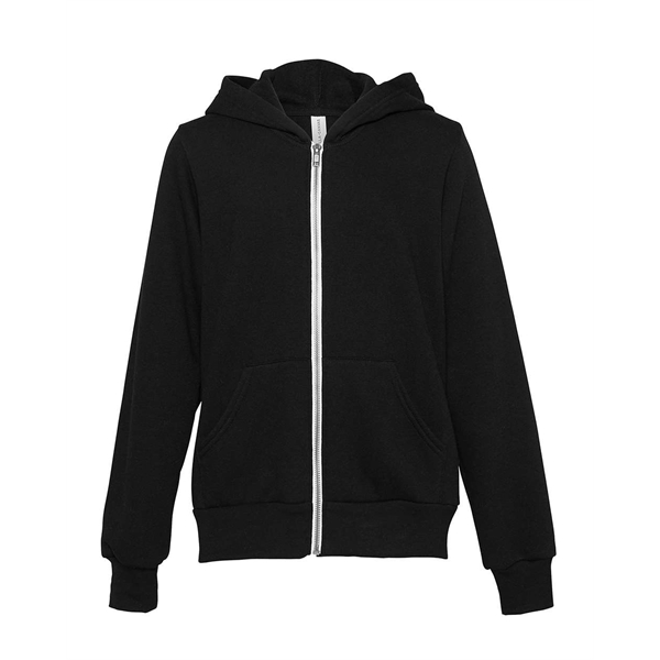BELLA + CANVAS Youth Sponge Fleece Full-Zip Hoodie - BELLA + CANVAS Youth Sponge Fleece Full-Zip Hoodie - Image 1 of 15