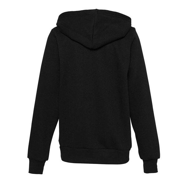 BELLA + CANVAS Youth Sponge Fleece Full-Zip Hoodie - BELLA + CANVAS Youth Sponge Fleece Full-Zip Hoodie - Image 2 of 15