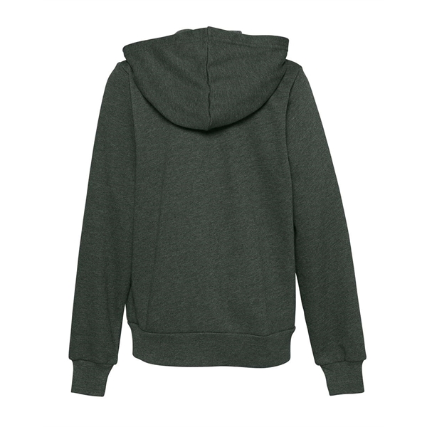 BELLA + CANVAS Youth Sponge Fleece Full-Zip Hoodie - BELLA + CANVAS Youth Sponge Fleece Full-Zip Hoodie - Image 6 of 15