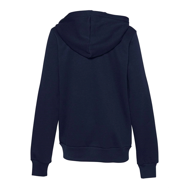 BELLA + CANVAS Youth Sponge Fleece Full-Zip Hoodie - BELLA + CANVAS Youth Sponge Fleece Full-Zip Hoodie - Image 10 of 15