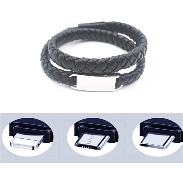 Leather USB Bracelet - Leather USB Bracelet - Image 0 of 2