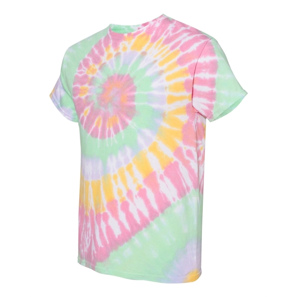 Dyenomite Multi-Color Spiral Tie-Dyed T-Shirt - Dyenomite Multi-Color Spiral Tie-Dyed T-Shirt - Image 47 of 74